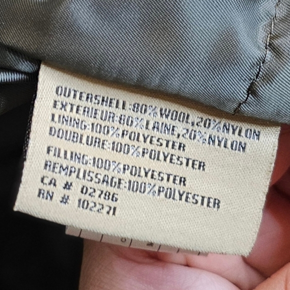 Vintage Columbia Sportswear Wool Blend Quilted Bomber Jacket Brown - Picture 9 of 9